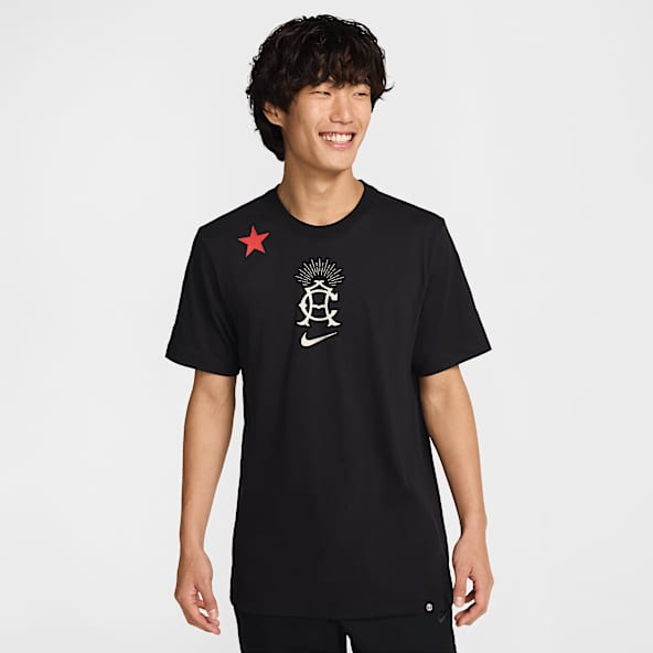 長袖 ハイカラー パフォーマンス Tシャツ All Over ブラック